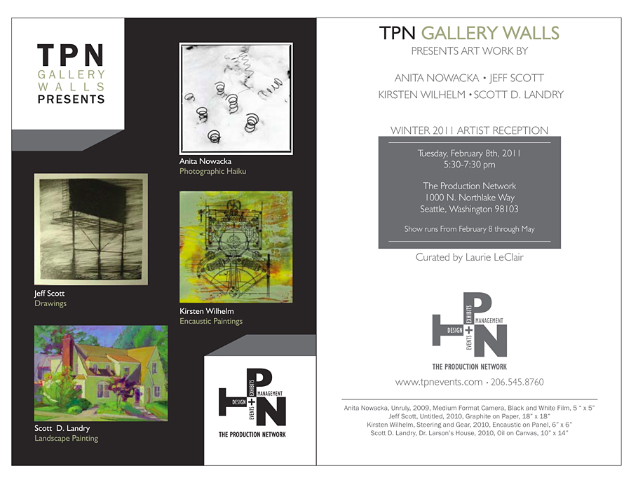 My Medium Format Work will be showing at The TPN Gallery Walls in Seattle.