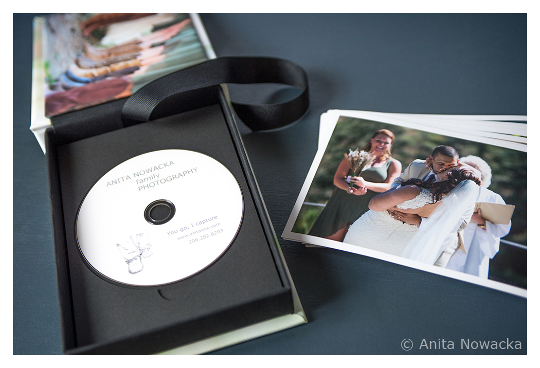 Wedding photos ready to be delivered, Seattle, WA